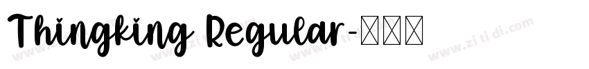 Thingking Regular字体转换
